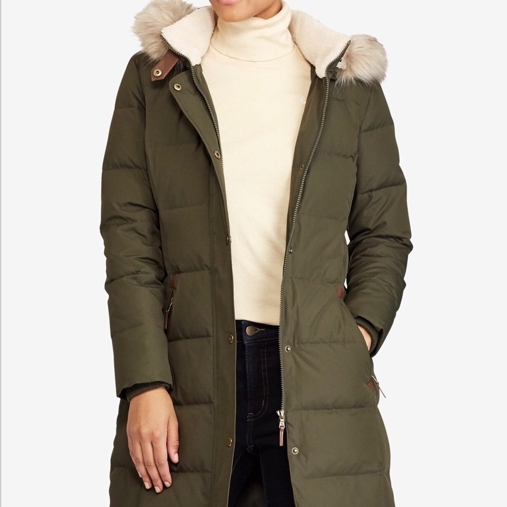 Ralph Lauren Faux Fur Down